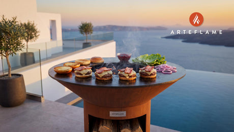 Rocky Mountain Cheeseburgers (Utah Bear Lake Style) cooking on an Arteflame grill