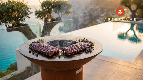 BBQ Ribs cooking on an Arteflame grill