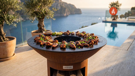 Grilled Chicken Wings cooking on an Arteflame grill
