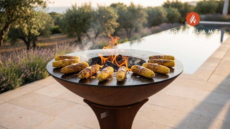 Grilled Corn cooking on an Arteflame grill