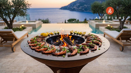 Grilled Shrimp cooking on an Arteflame grill