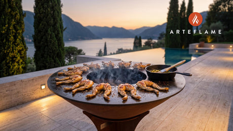 Grilled Frog Legs cooking on an Arteflame grill