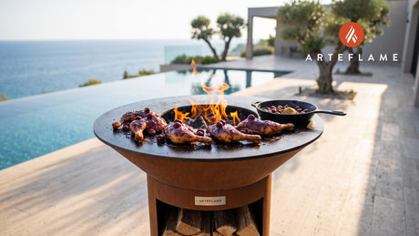 Cherry BBQ Chicken (Wisconsin Style) cooking on an Arteflame grill