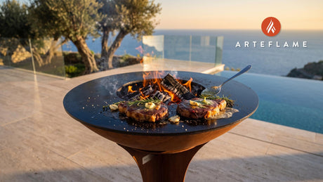 Butter Basted Steak (Wisconsin Supper Club) cooking on an Arteflame grill