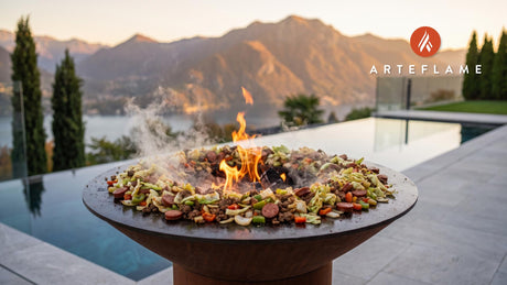 Grilled Dirty Cabbage cooking on an Arteflame grill