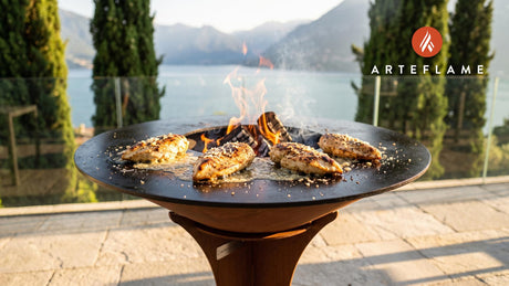 Caesar Butter Grilled Chicken cooking on an Arteflame grill