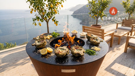 Grilled and Smothered Artichokes on the Arteflame