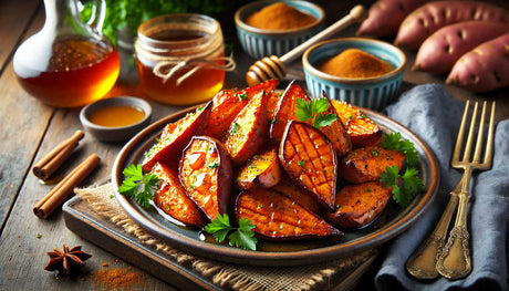 roasted-sweet-potatoes-honey-cinnamon