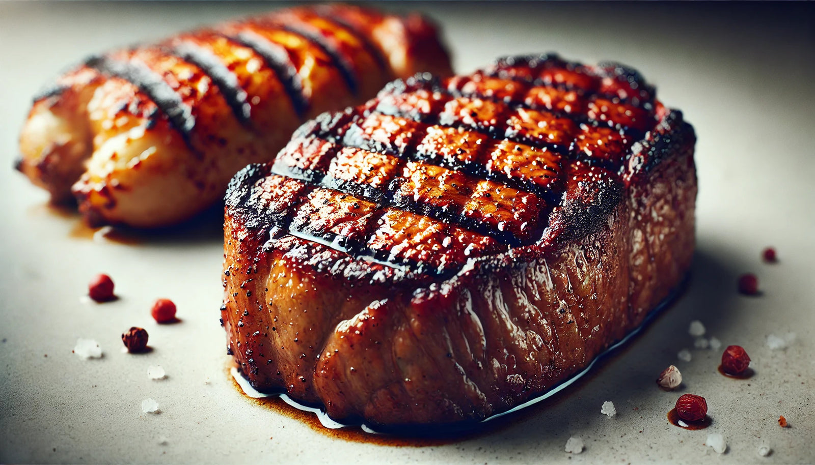 Grilled meats seared to perfection on the Arteflame grill