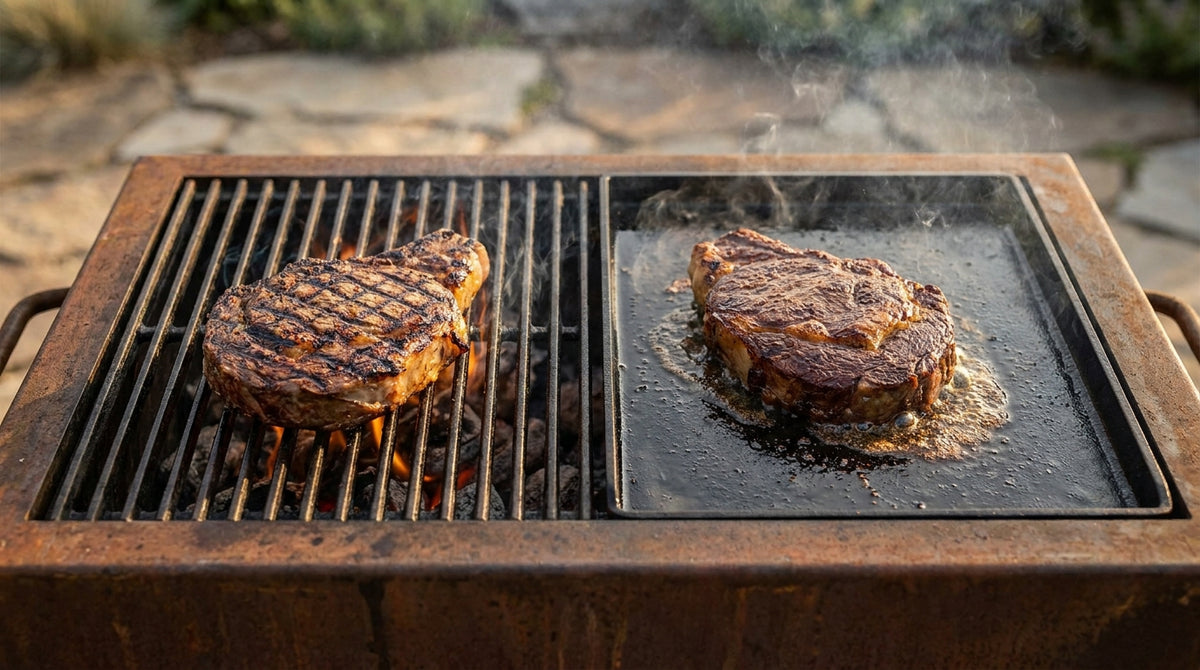 Steel Grates vs. Griddle (The Expert Guide) | Arteflame