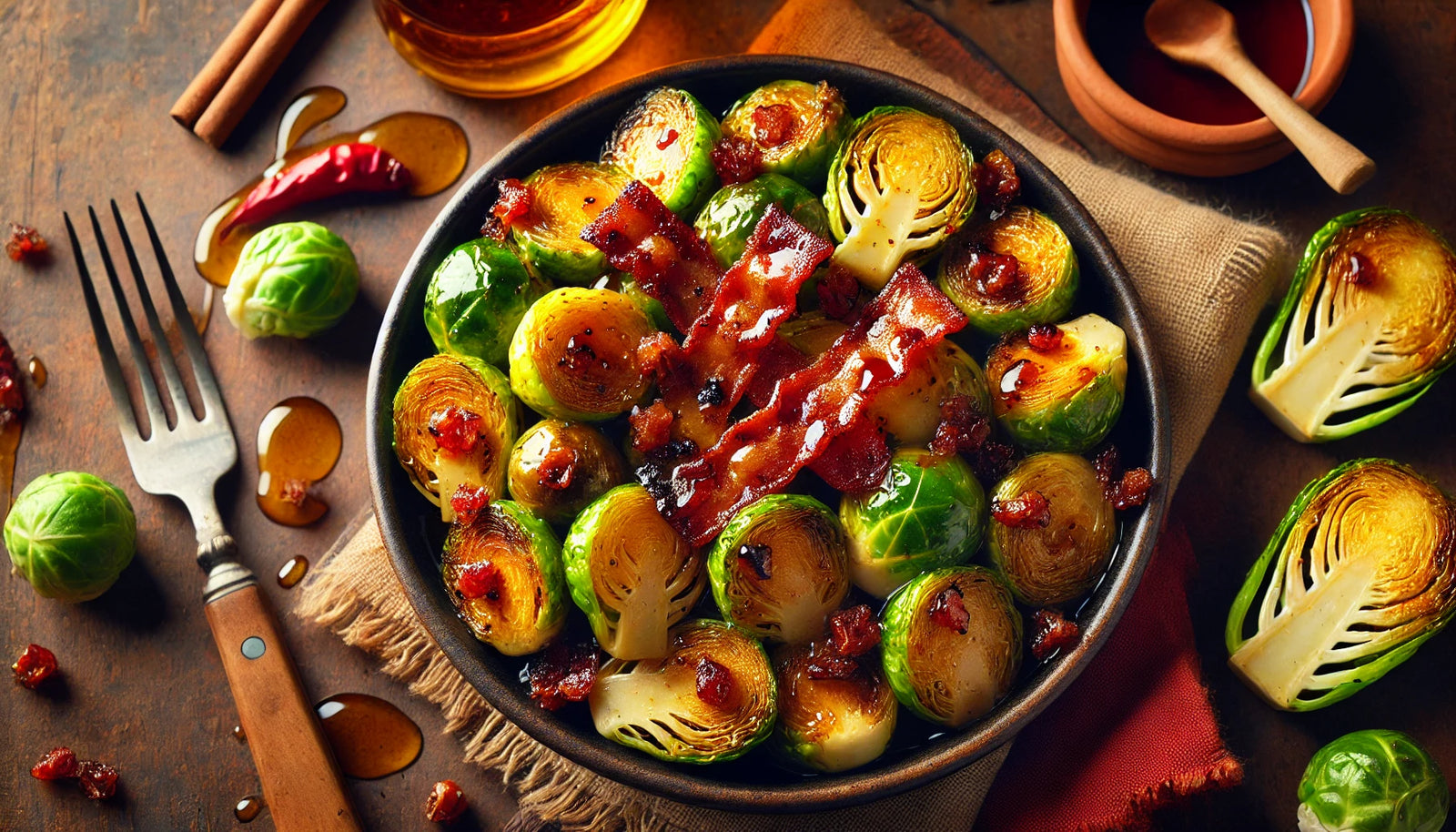 Maple Bacon Brussels Sprouts, perfect for your Thanksgiving table