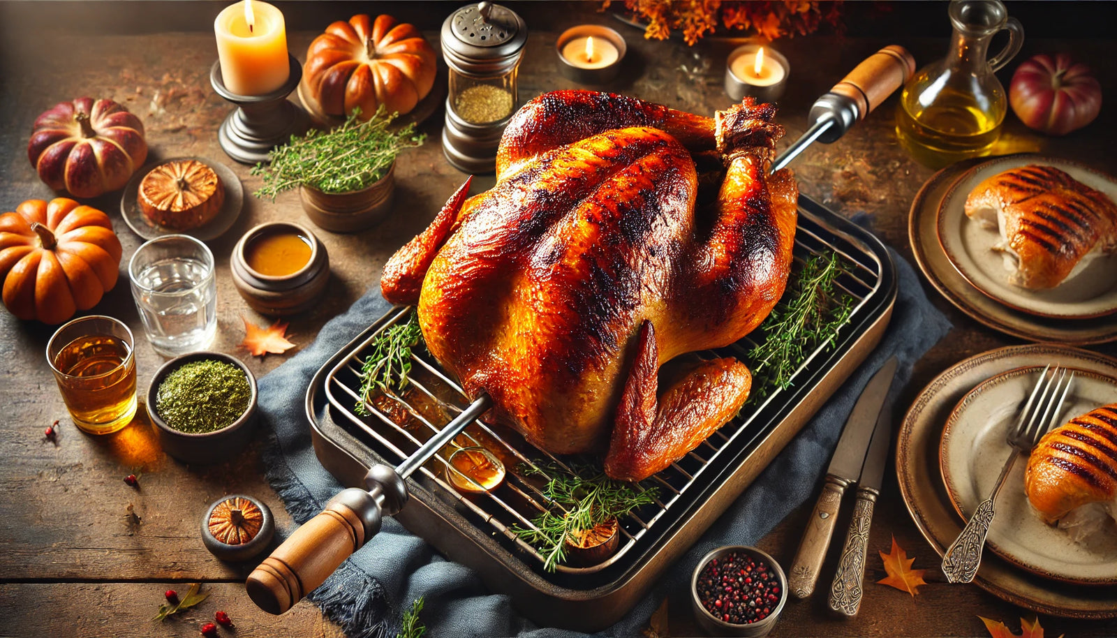 Grill rotisserie turkey best sale