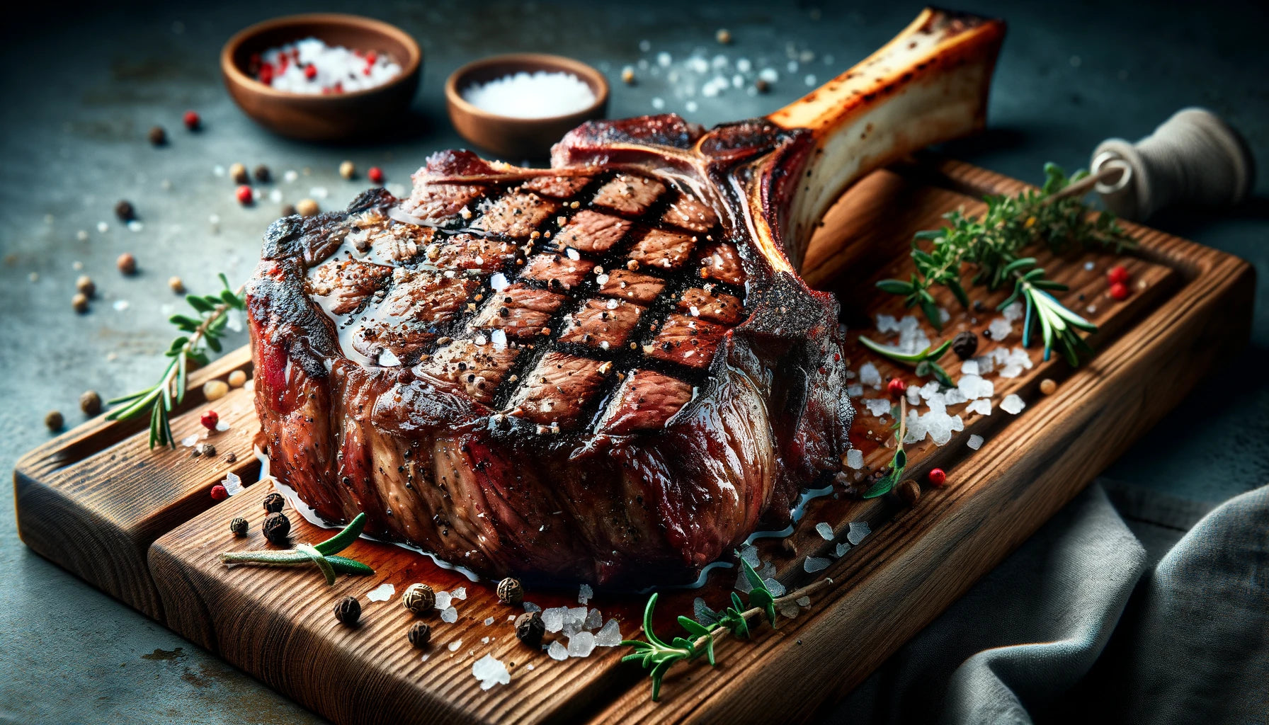 the essence of a perfectly grilled tomahawk steak