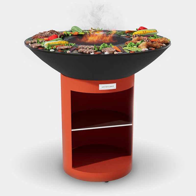 Arteflame 40" Platinum Series Grill — Round Base With Storage