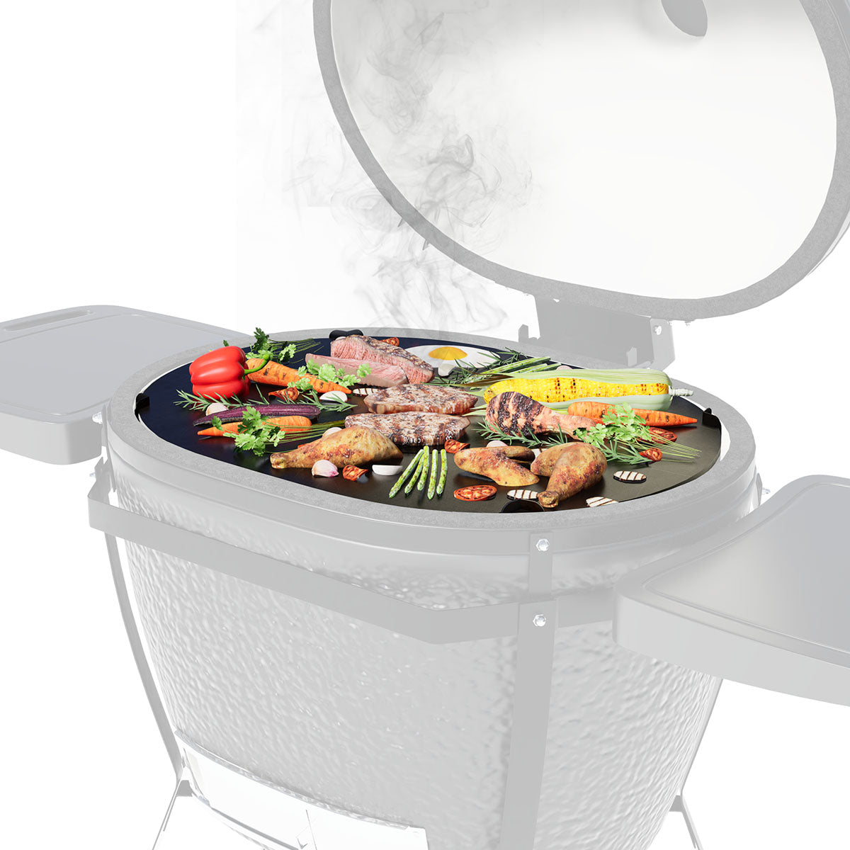 Arteflame Flat Top Griddle Grill für Primo Grill