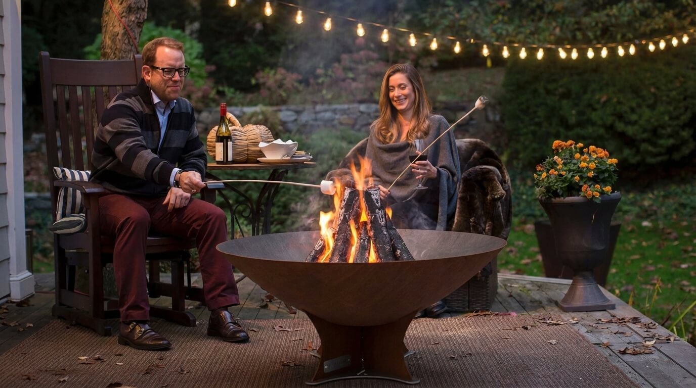 Arteflame firepit low Euro base