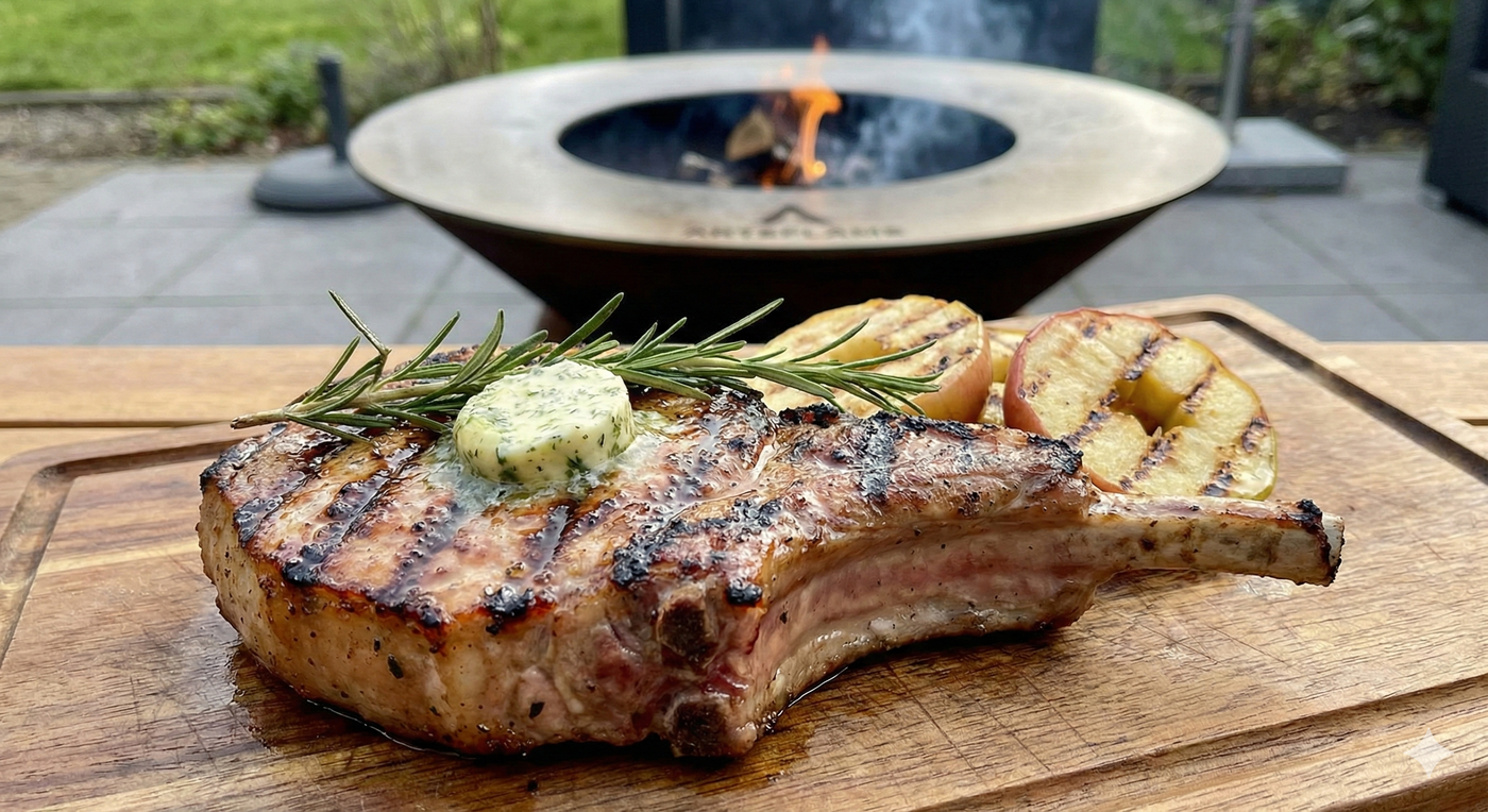 arteflame grilled pork chop