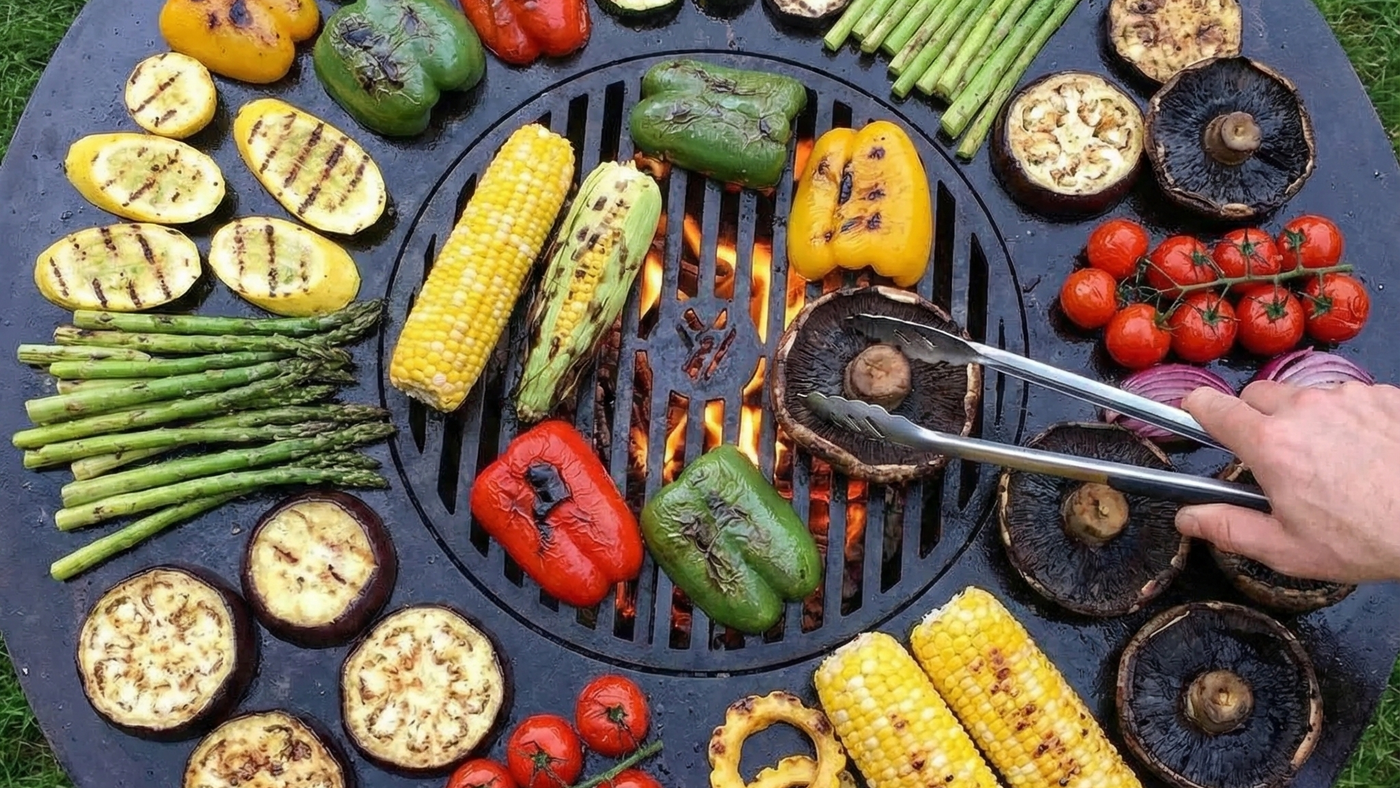 grilling veggies on the arteflame