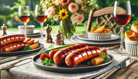roasted sausages on a plate