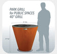 Public Park Grills For Public Spaces and High Traffic Areas