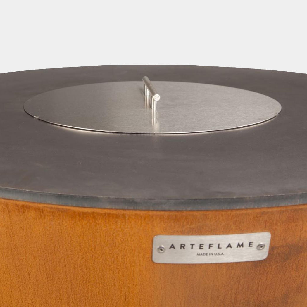Arteflame Grill with Stainless Steel Lid
