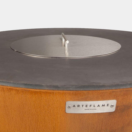 Arteflame Grill with Stainless Steel Lid