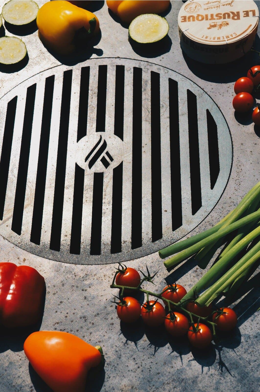 Arteflame Carbon Steel Grill Grate in use