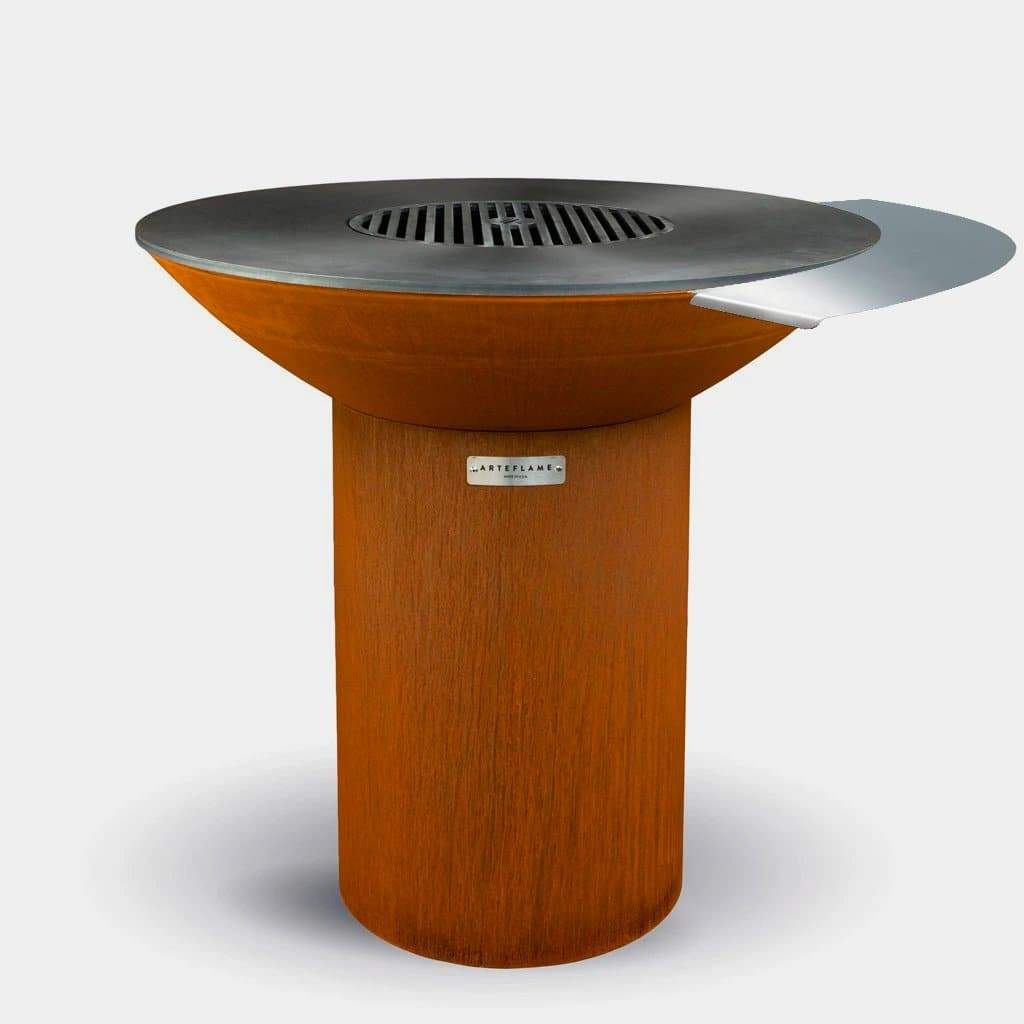 Arteflame Grill Side Warming Table - Arteflame Outdoor Charcoal Grill Griddle Combination.
